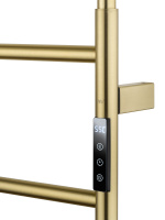 Полотенцесушитель электрический WONZON & WOGHAND WISMAR, Брашированное золото (WW-AL202-BG) - Gidratop.ru изображение