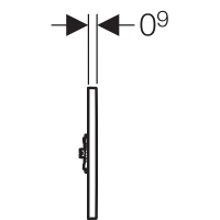 ИК-привод для писсуара Geberit HyTronic Sigma Type 01, черный/хром глянцевый, 116.021.21.5 - Gidratop.ru изображение