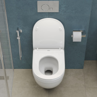 Унитаз подвесной безободковый BelBagno SENSO-TOR BB017CH-TOR/BB2034SC - Gidratop.ru изображение
