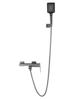 Смеситель для ванны с душем WONZON & WOGHAND DIAMOND, Темный графит (WW-88639011-BGM) - Gidratop.ru изображение