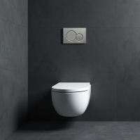 Кнопка смыва для инсталляции механическая WONZON & WOGHAND, Темный графит (WW-IB232-BGM) - Gidratop.ru изображение