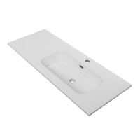 Керамическая раковина, чаша справа, CZR-8095-120-R, 1210x460x170 - Gidratop.ru изображение