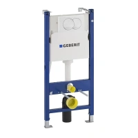 Инсталляция Geberit для унитаза белой клавишей смыва, 111.154.11.2 - Gidratop.ru изображение