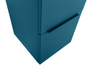 PREMIUM Колонна подвесная с распашной дверью, с зеркалом внутри, одним выдвижным ящиком, реверсивная 55503 Blu petrolio, 35x38x150 - Gidratop.ru изображение