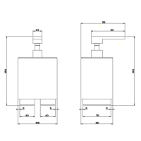 Gessi Rettangolo дозатор для жидкого мыла настольный, цвет: хром/белый - Gidratop.ru изображение