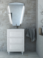 Зеркало со встроенной LED подсветкой, антизапотеванием 45020, 700х250х920 - Gidratop.ru изображение