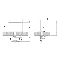 Gessi Rettangolo каскадный излив для ванны, для монтажа с удаленным управлением (не входит в комплект), цвет: хром - Gidratop.ru изображение
