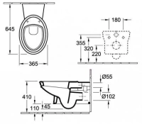 Подвесной унитаз Villeroy&Boch Amadea 7C96 B0R1 - Gidratop.ru изображение