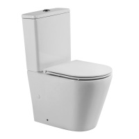 Унитаз-компакт безободковый со смывом TORNADO BelBagno FLAY-TOR BB2149CP-TOR/BB2149T/BB870SC - Gidratop.ru изображение