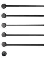 Полотенцесушитель электрический встраиваемый WONZON & WOGHAND HAMBURG, Темный графит (WW-AL315-GM) - Gidratop.ru изображение