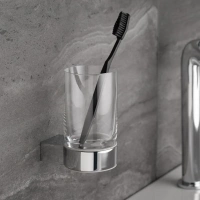 Стакан для зубных щеток Keuco Plan 14950010100, держатель хром - Gidratop.ru изображение