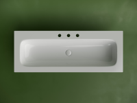 Раковина накладная мебельная CERAMICANOVA Grace прямоугольная 1210x457x137 с тремя отверстиями под смеситель цвет белый CN7024 - Gidratop.ru изображение