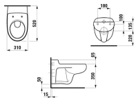 Детский подвесной унитаз Laufen Florakids 8.2003.1.000.000.1 - Gidratop.ru изображение
