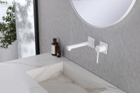 Смеситель ABBER Emotion AF8812W для раковины скрытого монтажа, белый - Gidratop.ru изображение