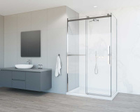 Душевой уголок Como Soft VSR-1CS1012CL, 1200*1000, хром, стекло прозрачное - Gidratop.ru изображение