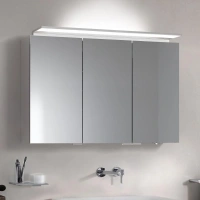 Зеркальный шкаф Keuco Royal L1 13605171301, 120 см, с подсветкой, алюминий серебристый - Gidratop.ru изображение