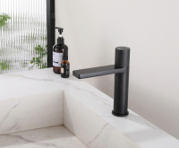 Смеситель ABBER Rund AF8710B для раковины, черный матовый - Gidratop.ru изображение