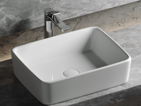 Умывальник чаша накладная прямоугольная Element 480x370x130мм - Gidratop.ru изображение