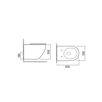 Унитаз подвесной Globo VT1-14 безободковый, цвет белый, ультратонкое soft-close сиденье - Gidratop.ru изображение