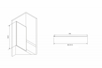 Шторка на ванну ABBER Immer Offen AG71080B - Gidratop.ru изображение