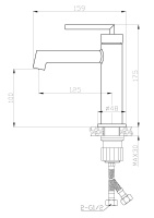 ACQUA Смеситель для раковины без донного клапана, хром ACQUA-LVM-CRM - Gidratop.ru изображение