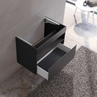 Тумба под раковину Keuco Stageline 32862970000, 80 см, 1 ящик, цвет вулканит матовый - Gidratop.ru изображение