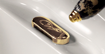 Заглушка для перелива, цвет золото