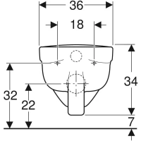 Подвесной унитаз Geberit Renova Nr.1 Plan 202160000 36x53 см - Gidratop.ru изображение