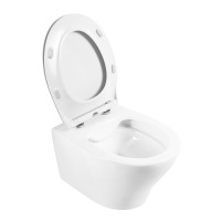 Унитаз подвесной безободковый BelBagno ACQUA BB340CHR/BB2020SC - Gidratop.ru изображение
