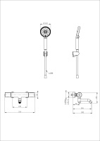 Смеситель для ванны с душем и термостатом WONZON & WOGHAND INN 2, Белый матовый (WW-A2006-A1-MW) - Gidratop.ru изображение