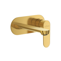 STYLUS-BLI1-BORO-W0 Смеситель для раковины встраиваемый с внутренней частью, без донного клапана, брашированное золото - Gidratop.ru изображение