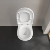 Подвесной безободковый унитаз Villeroy&Boch ViCare, альпийский белый, 4601R001 - Gidratop.ru изображение