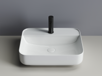 Умывальник чаша накладная прямоугольная Element 500x400x140мм - Gidratop.ru изображение