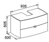 Тумба под раковину Keuco Edition Palais (Эдишн Палаис) 40371+40370 310001 - Gidratop.ru изображение