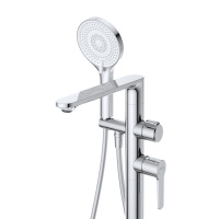 LUX-VDP-01 Напольный смеситель для ванны, хром - Gidratop.ru изображение