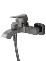 Смеситель для ванны с душем WONZON & WOGHAND FLEX, Темный графит (WW-88037072-BGM) - Gidratop.ru изображение