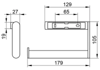 Полотенцедержатель Keuco Plan 14922 010000, 17.9 см, хром - Gidratop.ru изображение
