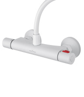 Смеситель для душа с термостатом WONZON & WOGHAND INN 5, Белый матовый (WW-B1005-A-MW) - Gidratop.ru изображение