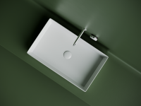 Раковина накладная прямоугольная 601x361x130, цвет белый, арт. CN6070 - Gidratop.ru изображение