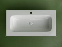 Раковина накладная мебельная CERAMICANOVA Grace прямоугольная 910x457x137 с отверстием под смеситель цвет белый CN7019 - Gidratop.ru изображение