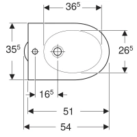 Биде Geberit Renova 233010000 напольное, цвет белый - Gidratop.ru изображение