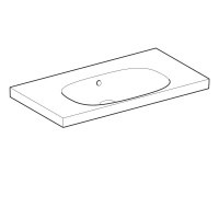 Раковина Geberit Acanto 500.624.01.2, 90 х 48,2 см, белая - Gidratop.ru изображение