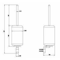 Gessi Goccia ершик для унитаза подвесной, цвет: хром/черный - Gidratop.ru изображение