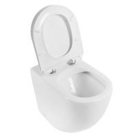 Унитаз приставной безободковый BelBagno SFERA-R BB2141CBR/BB2111SC - Gidratop.ru изображение
