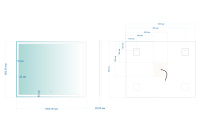 Зеркало ABBER See AG6115S-1.0 с подсветкой, сенсорный выключатель, диммер - Gidratop.ru изображение