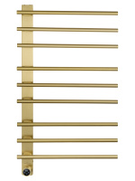 Полотенцесушитель электрический WONZON & WOGHAND NÜRNBERG, Брашированное золото (WW-AL349-BG) - Gidratop.ru изображение