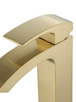 Смеситель для раковины WONZON & WOGHAND FIT, Брашированное золото (WW-88139009-BG) - Gidratop.ru изображение