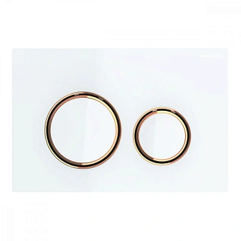 Клавиша Geberit Sigma Type 21 115.650.SI.1, металл, белый/красное золото