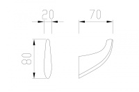 Крючок ABBER Nord AA1550 хром - Gidratop.ru изображение