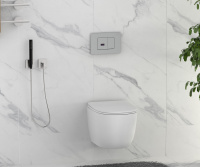 Кнопка смыва сенсорная ABBER AC0122S хром - Gidratop.ru изображение